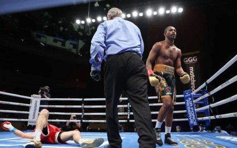 Histórico. El Hard Rock Hotel, en Estados Unidos, pasará a la historia como el lugar donde el boxeador ecuatoriano fue proclamado campeón mundial supermediano (168 libras)