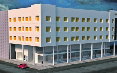Panorama. El hotel Fortich, está planteado para extender la oferta de hospedaje turístico en el ala oeste del bulevar 9 de Octubre.