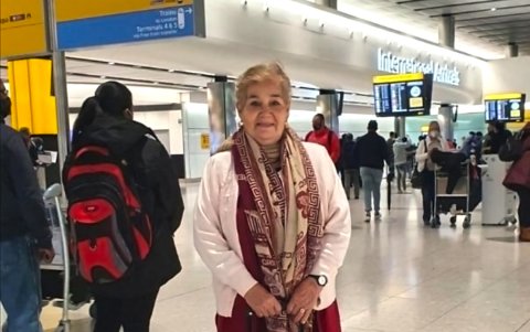 Blanca Tacuri viajó a Londrés para ver a su familia, no celebra las fiestas de diciembre; tiene la convicción de que cada día es especial para agradecer por la vida a Dios y agasajar a la familia.