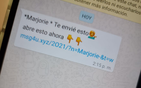 ¿Te llegó un mensaje así? No lo abras.