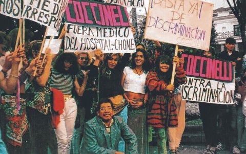 Las activistas  y sus aliados solían salir a las calles pidiendo por la despenalización de la homosexualidad.