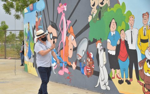 Los visitantes llegan hasta el lugar para grabar videos y compartirlos en las redes sociales.