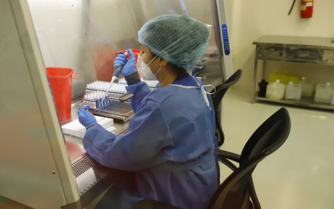 El laboratorio del INSPI en Guayaquil ha sido uno de los principales procesadores de las pruebas PCR de diagnóstico de la Covid-19.