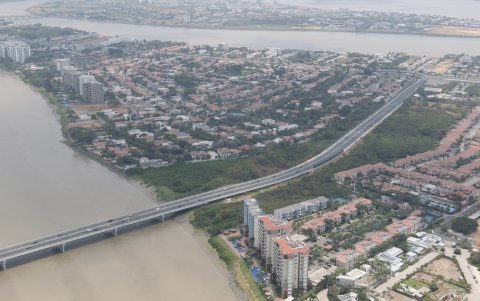 El puente que une a Guayaquil con Samborondón fue inaugurado en el 2018.