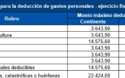 Conozca los montos que podrá deducir, según las principales áreas.