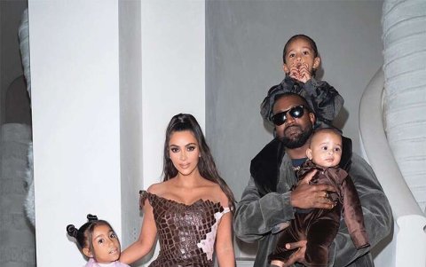 La familia Kardashian West
