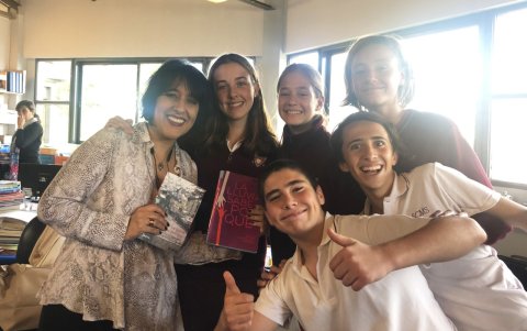 La escritora trabaja actualmente en una novela para adolescentes