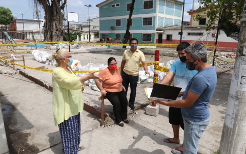 Comunidad. Los residentes quieren que el área verde sea sin barreras.
