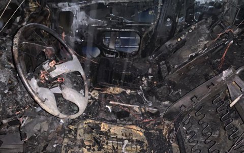 Imagen de la parte interna del vehículo.