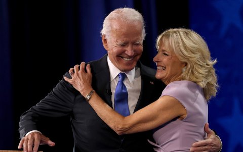 La Primera Dama junto a su esposo Joe Biden, presidente de Estados Unidos