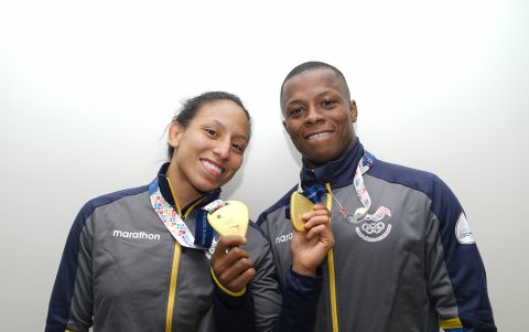 Luisa y Andrés Montaño son las cartas fuertes de Ecuador en la lucha. Juntos suman oros importantes.