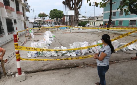 Sitio. Actualmente en el parque se realizan trabajos de mantenimiento.