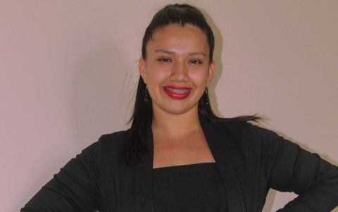 Nicolle Moreno, estudiante de la Universidad Técnica de Manabí