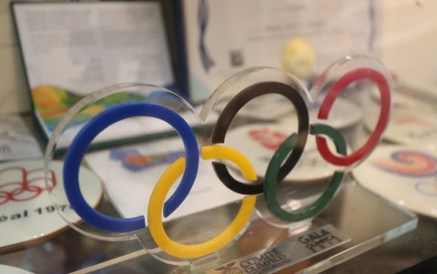 Los aros olímpicos, símbolo de los Juegos.