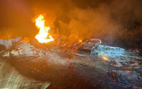 No se reportaron heridos ni fallecidos. Con el apoyo de Criminalística y Antinarcóticos de la Policía se levantaron y fijaron indicios la madrugada de este 19 de febrero.
