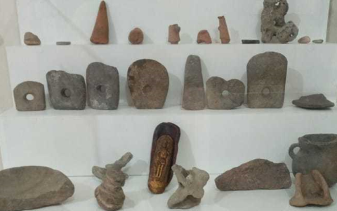 Vestigios. Algunas de las piezas arqueológicas encontradas de varias culturas reflejan su legado en una casa cultural.