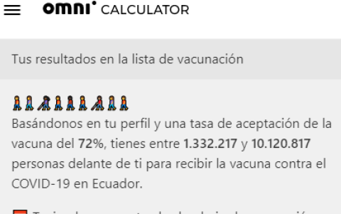Resultados con la prueba de la calculadora.