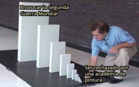 Un meme con referencia a la 2da guerra mundial
