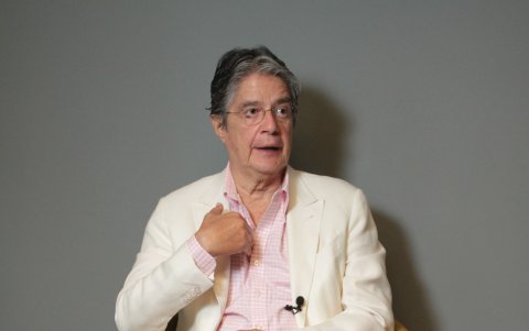 Guillermo Lasso durante entrevista a Expreso.