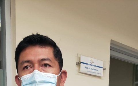 Diligencia. En la Casa de la Justicia de Carcelén se realizó la audiencia de acción de protección en el caso de las vacunas.