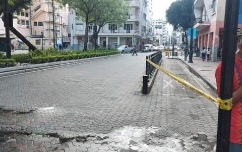 Así lucía la estación de los taxirrutas del lado de Víctor Manuel Rendón el fin de semana anterior.
