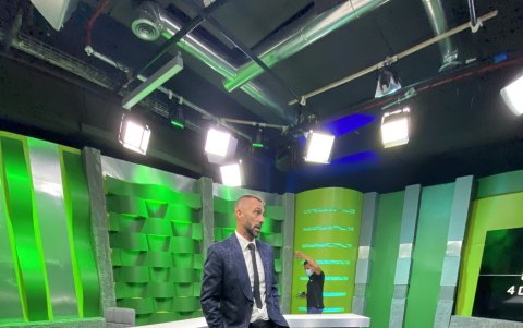 Esteban Dreer, en los instantes previa al programa Esto es Fútbol de TC.