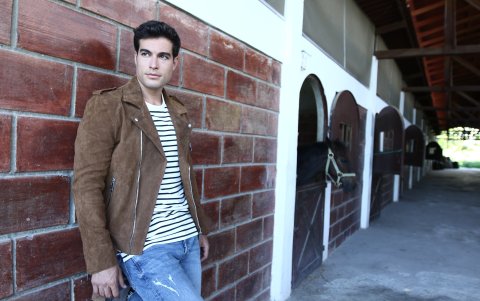 El Cortijo sirvió de locación para nuestro encuentro con el actor ecuatoriano.