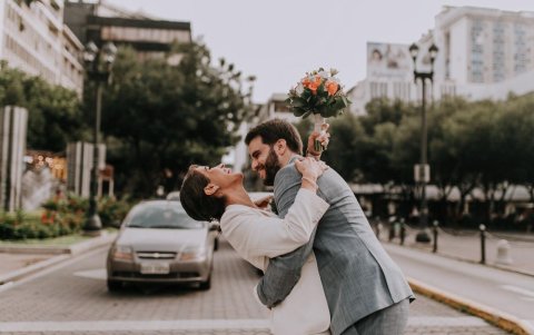 Con Pablo Pardo en la avenida 9 de Octubre.