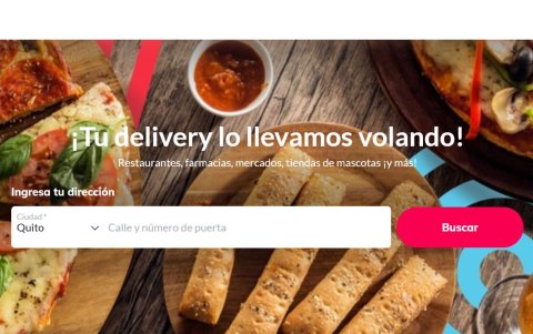 Así luce la página de PedidosYa.