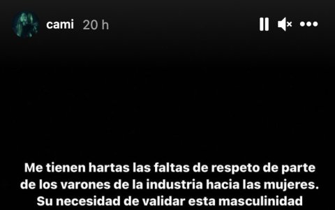 La respuesta de Cami no se hizo esperar.