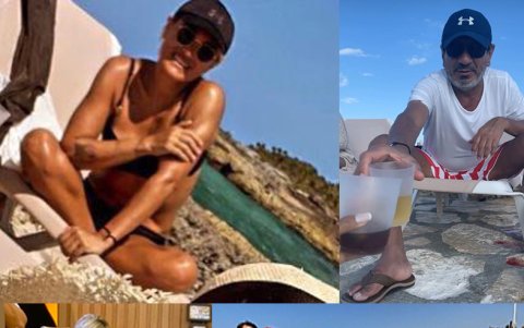 Estas son dos de diferentes gráficas que se compartieron en las redes sociales del viaje de la alcaldesa.