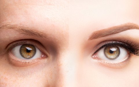 Micropigmentación de cejas y delineado de ojos