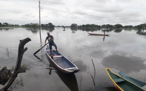 El recinto Las Maravillas fue uno de los afectados del cantón.
