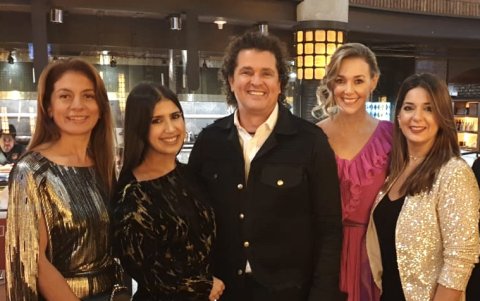 Junto al colombiano, con quien trabajó durante cuatro años.