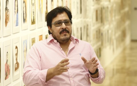 Personaje. Segovia fue el ganador de la segunda edición del Salón Nacional de la Acuarela.