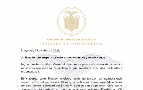Postura Guillermo Lasso sobre la despenalización del aborto.