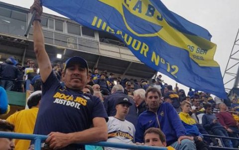Luis Guevara, seguidor de Boca Juniors.