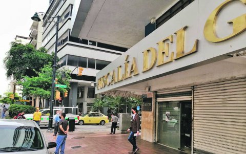 Edificio de la Fiscalía del Guayas, ubicado en el centro de Guayaquil.