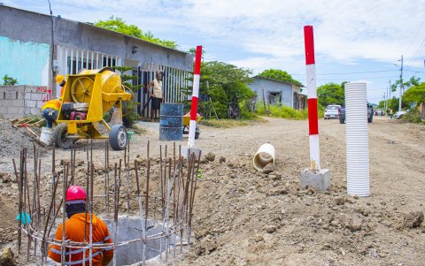 Las labores. Empezaron ya en el sector Nueva Montañita, barrio que limita con la población de Manglaralto.