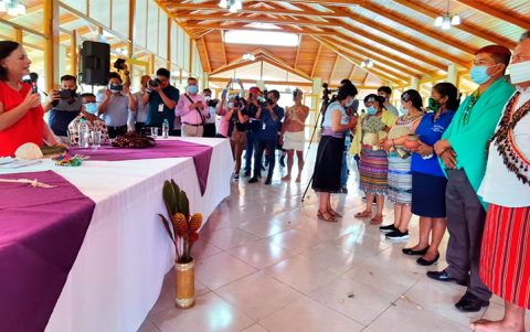 La ministra Creamer destacó la creeación de la plataforma digital.