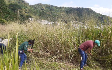 Hecho. 20 sacos de desperdicios se recogieron en la minga.