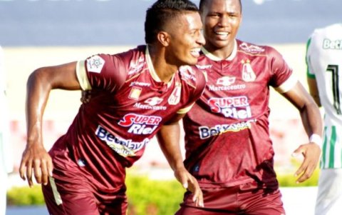 Jhon Narváez, exjugador de Emelec, que milita en el cuadro colombiano.