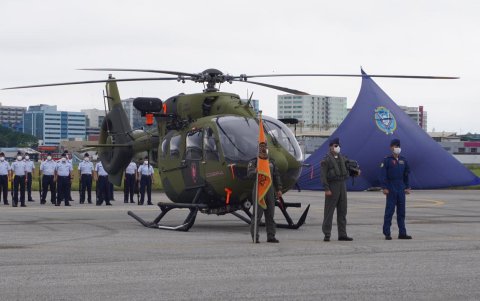 Ceremonia. En el Ala de Combate 22 de la Fuerza Aérea Ecuatoriana se realizó la entrega de las aeronaves.