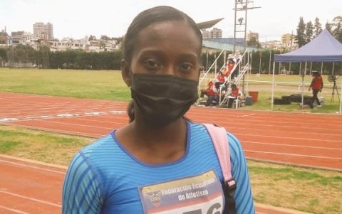 Participación. Rodríguez, luego de su participación en la pista de los Chasquis.