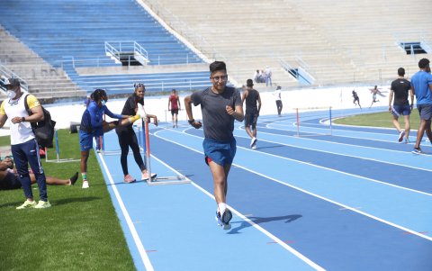 El marchista ecuatoriano Jonathan Amores busca su cupo a Tokio.