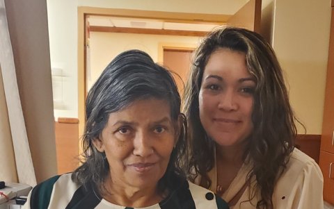 Heidy Lima donó una parte de su hígado a Iris Blanco, su mamá.