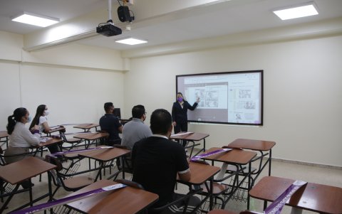 En las instalaciones de esta entidad se han implementado medidas de bioseguridad para recibir a sus alumnos, el próximo lunes.