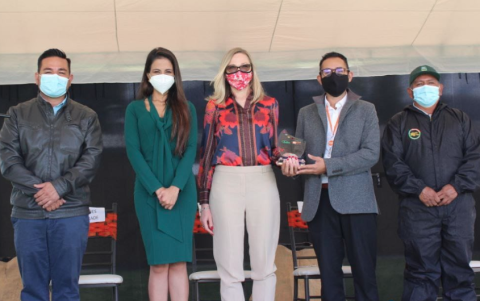 La celebrción del Centro Internacional de la Papa, fue presidida por representantes del orgnismo y la ministra de Agricultura, Tanlly Vera.