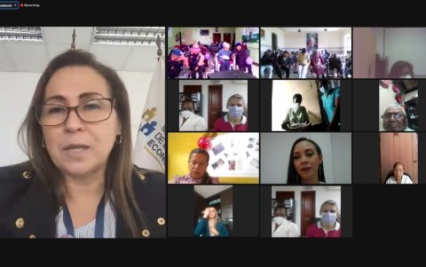 La viceministra de Inclusión, Susana Santistevan, dirigió el conversatorio virtual en el que participaron expertos y adultos mayores.