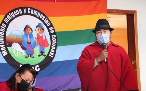 Iza es dirigente indígena de nacionalidad Kichwa-Panzaleo y presidente del Movimiento Indígena y Campesino de Cotopaxi.